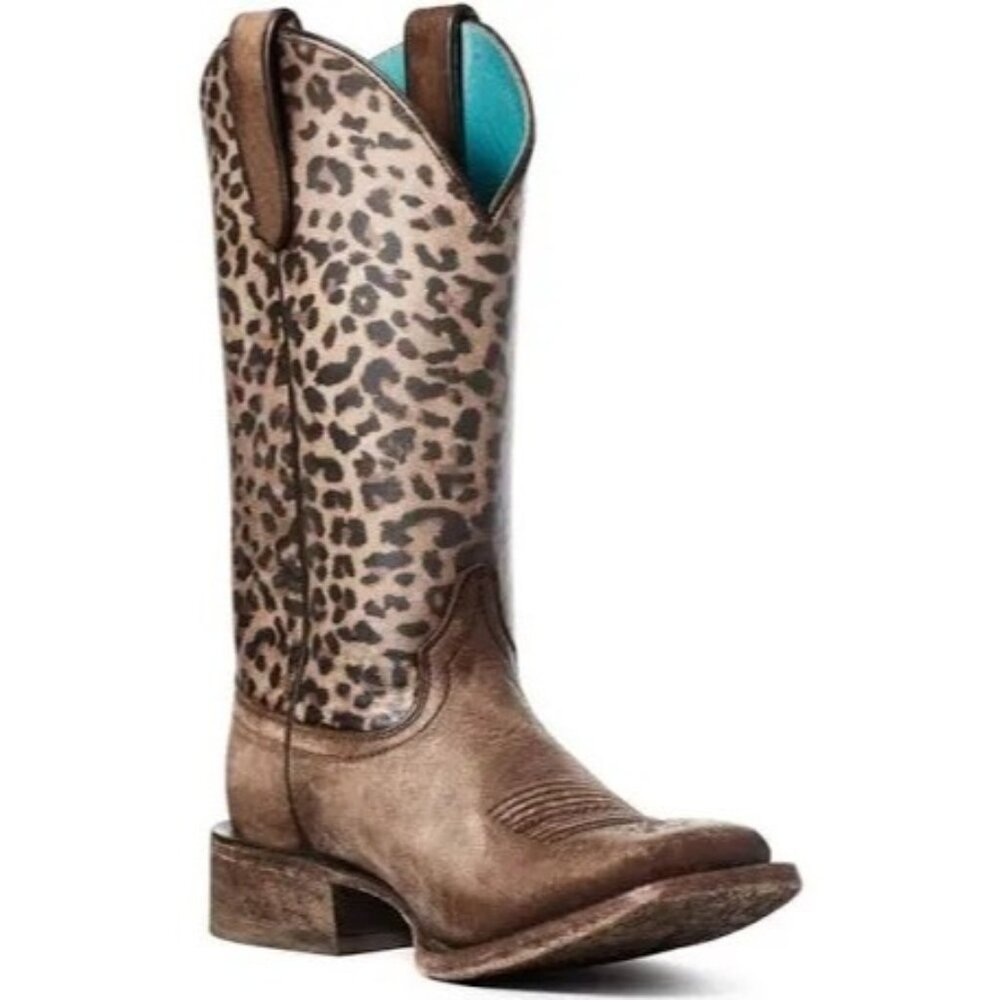 ARIAT WOMEN'S CIRCUIT SAVANNA WESTERN BOOTS - BROAD SQUARE TOE SIZE 8B